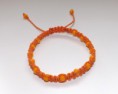 Pulsera de algodón con rocalla. ref.PA006