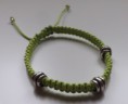 Pulsera de algodón con barriletes metálicos ref. PA002