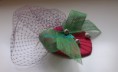 Tocado fucsia-verde pistacho